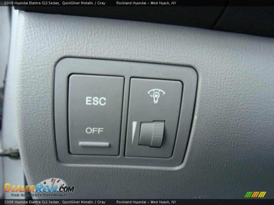 2008 Hyundai Elantra GLS Sedan QuickSilver Metallic / Gray Photo #13