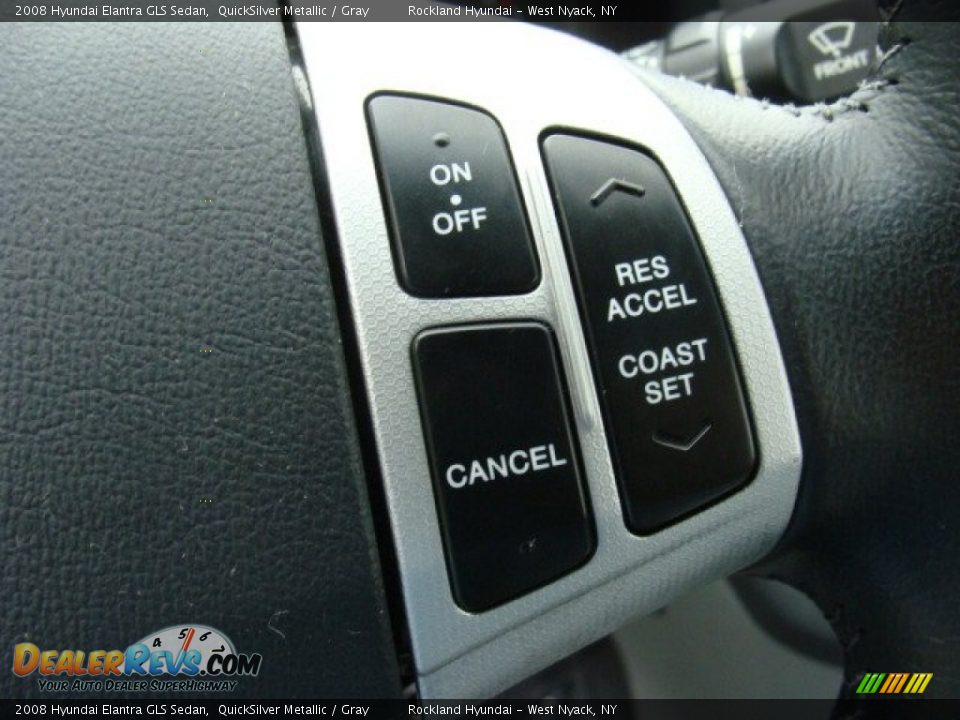 2008 Hyundai Elantra GLS Sedan QuickSilver Metallic / Gray Photo #15