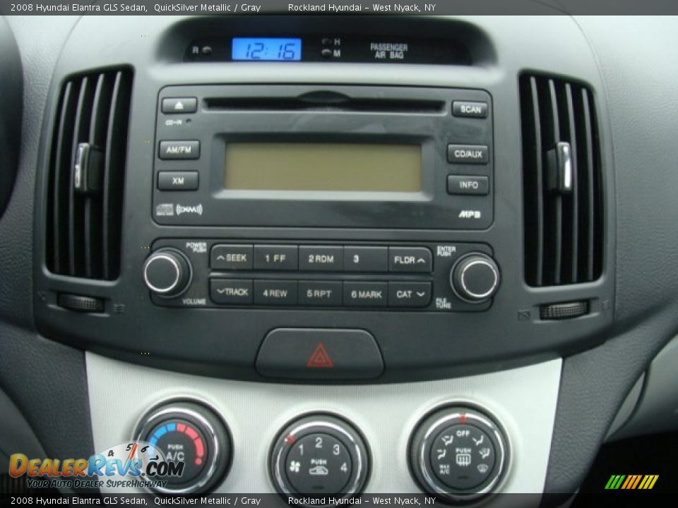 2008 Hyundai Elantra GLS Sedan QuickSilver Metallic / Gray Photo #17