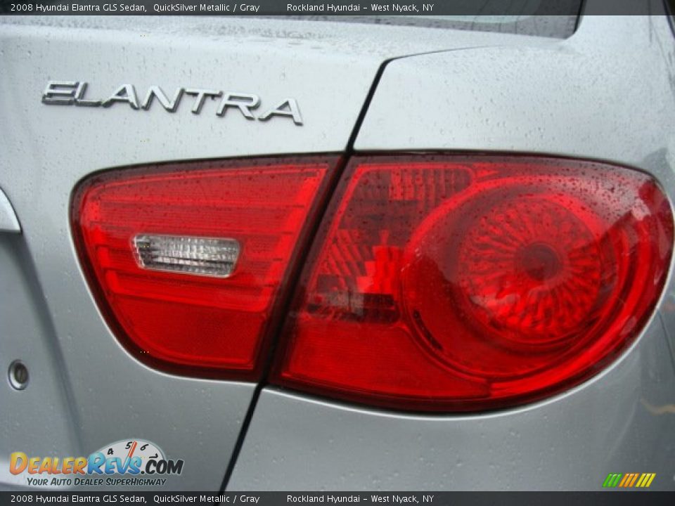 2008 Hyundai Elantra GLS Sedan QuickSilver Metallic / Gray Photo #22