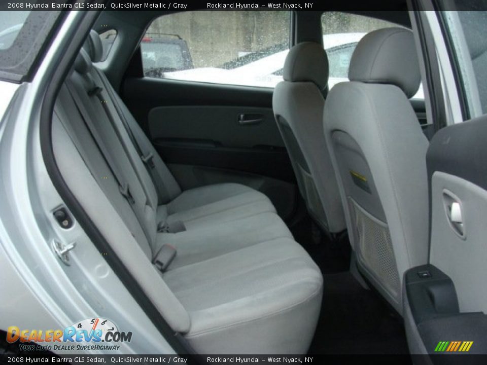 2008 Hyundai Elantra GLS Sedan QuickSilver Metallic / Gray Photo #23