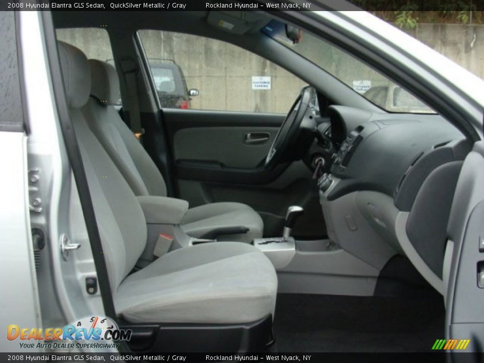 2008 Hyundai Elantra GLS Sedan QuickSilver Metallic / Gray Photo #26