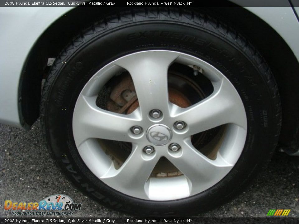 2008 Hyundai Elantra GLS Sedan QuickSilver Metallic / Gray Photo #27