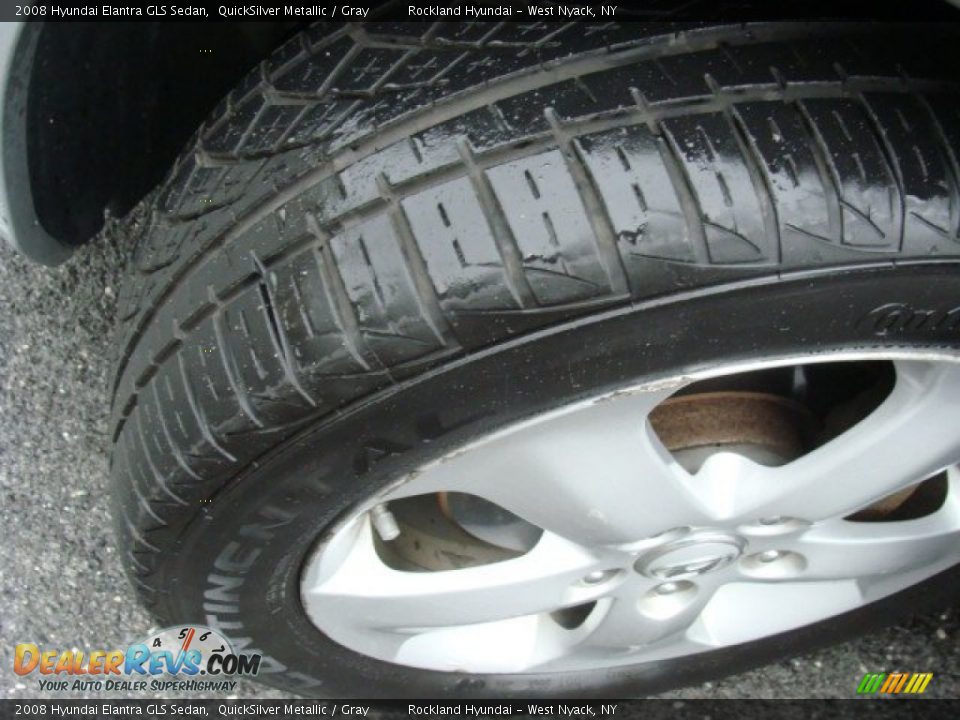 2008 Hyundai Elantra GLS Sedan QuickSilver Metallic / Gray Photo #28