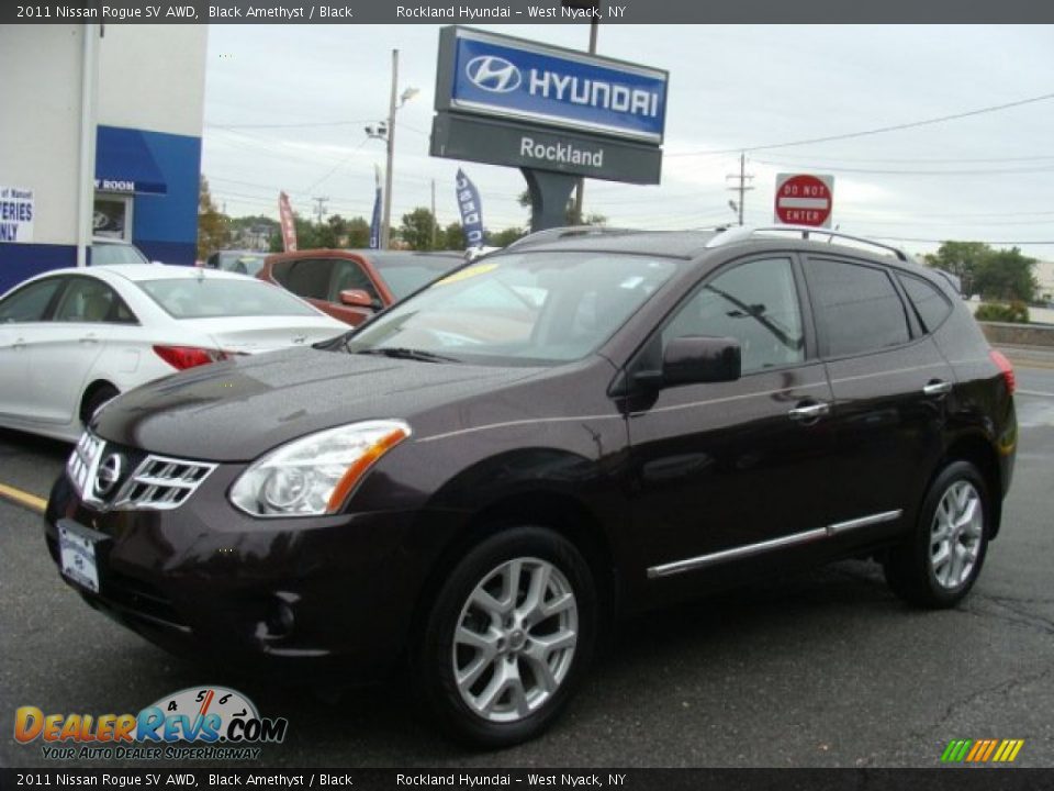 2011 Nissan Rogue SV AWD Black Amethyst / Black Photo #1