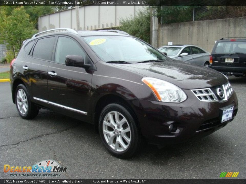 2011 Nissan Rogue SV AWD Black Amethyst / Black Photo #3