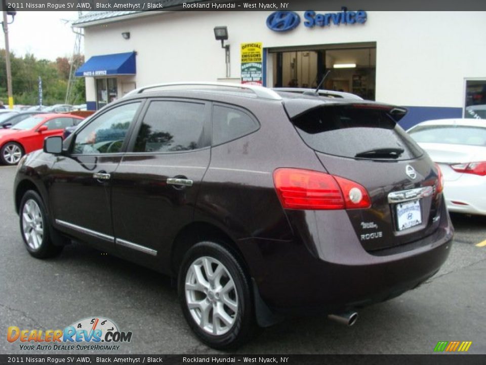 2011 Nissan Rogue SV AWD Black Amethyst / Black Photo #6