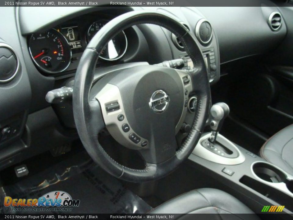 2011 Nissan Rogue SV AWD Black Amethyst / Black Photo #9