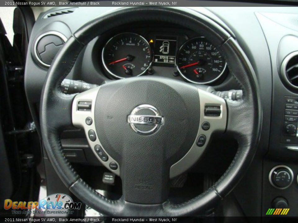 2011 Nissan Rogue SV AWD Black Amethyst / Black Photo #14