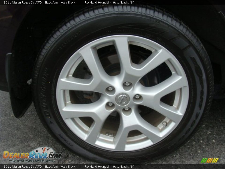 2011 Nissan Rogue SV AWD Black Amethyst / Black Photo #28