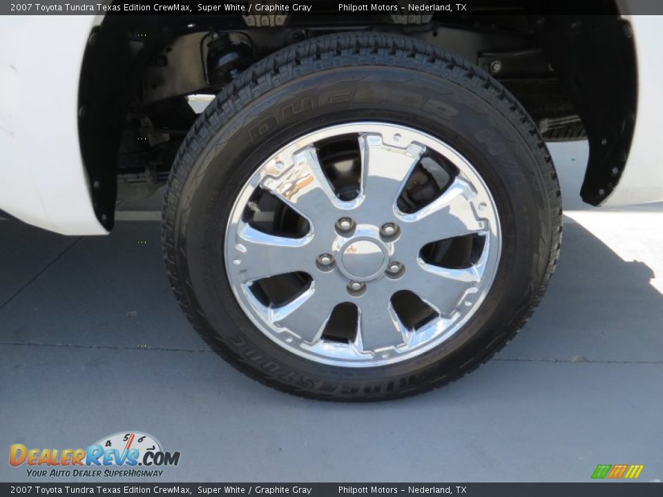 2007 Toyota Tundra Texas Edition CrewMax Super White / Graphite Gray Photo #13