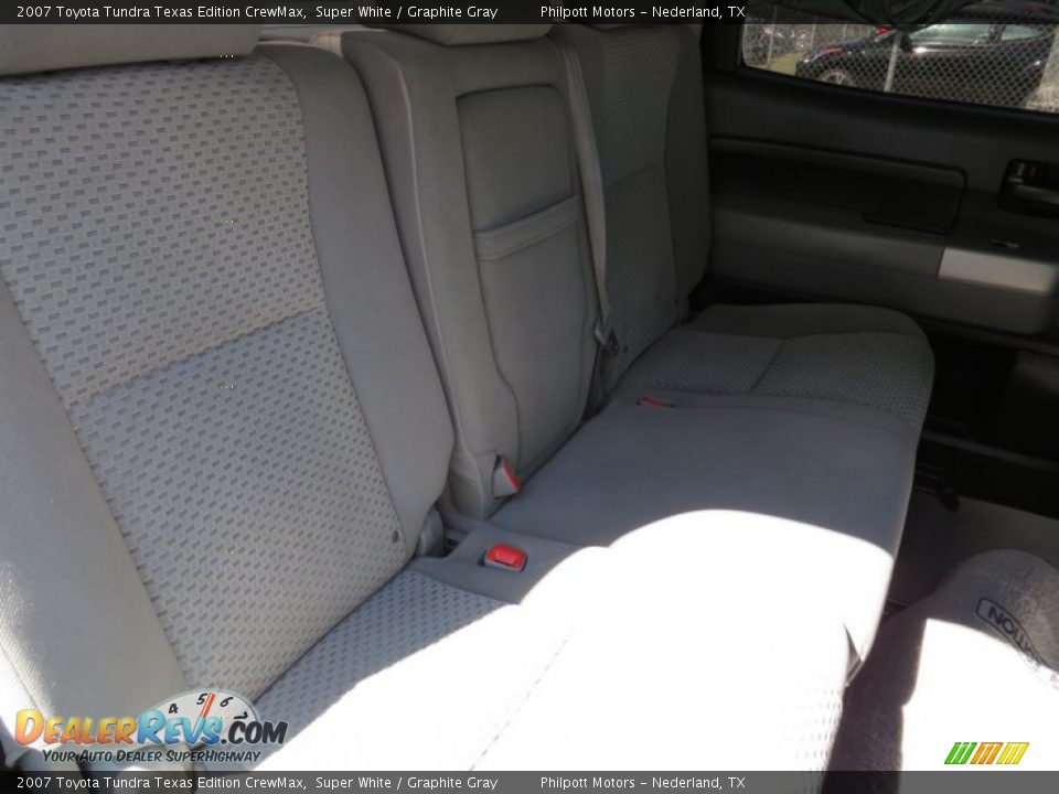 2007 Toyota Tundra Texas Edition CrewMax Super White / Graphite Gray Photo #31