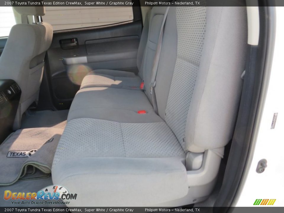 2007 Toyota Tundra Texas Edition CrewMax Super White / Graphite Gray Photo #33