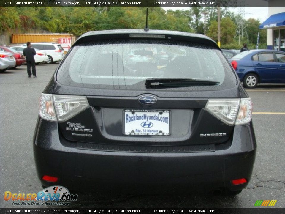 2011 Subaru Impreza 2.5i Premium Wagon Dark Gray Metallic / Carbon Black Photo #5