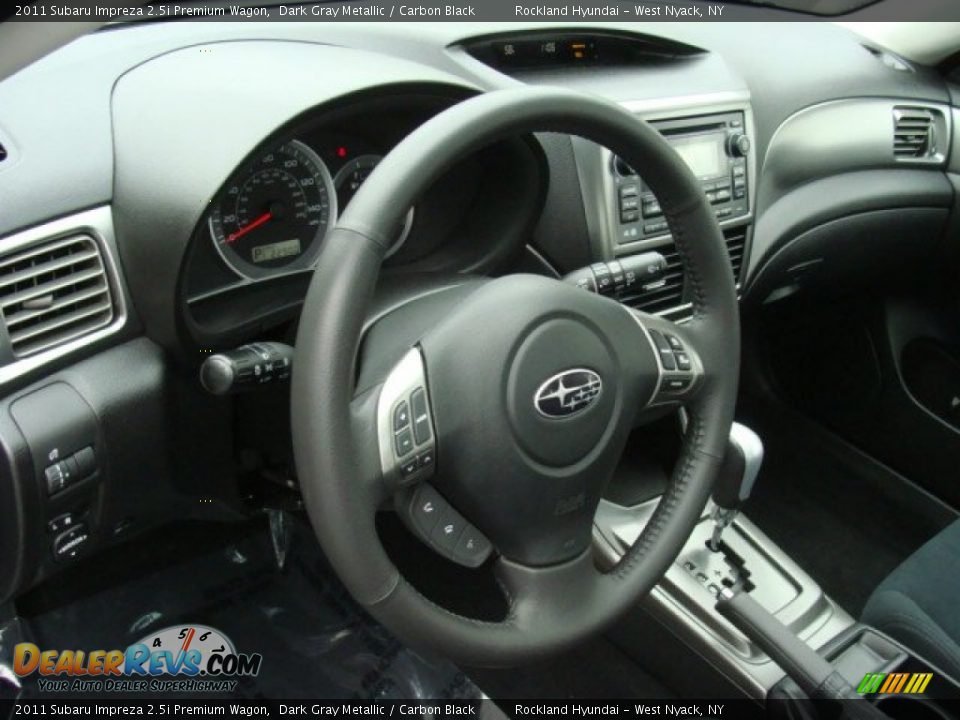 2011 Subaru Impreza 2.5i Premium Wagon Dark Gray Metallic / Carbon Black Photo #9