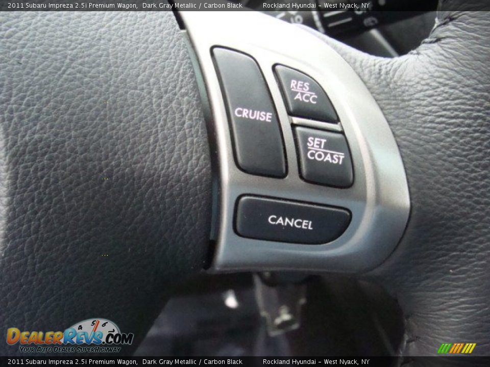 2011 Subaru Impreza 2.5i Premium Wagon Dark Gray Metallic / Carbon Black Photo #16