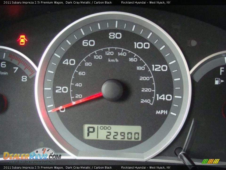 2011 Subaru Impreza 2.5i Premium Wagon Dark Gray Metallic / Carbon Black Photo #17