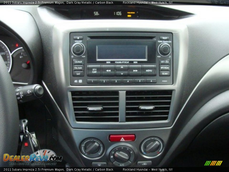 2011 Subaru Impreza 2.5i Premium Wagon Dark Gray Metallic / Carbon Black Photo #18