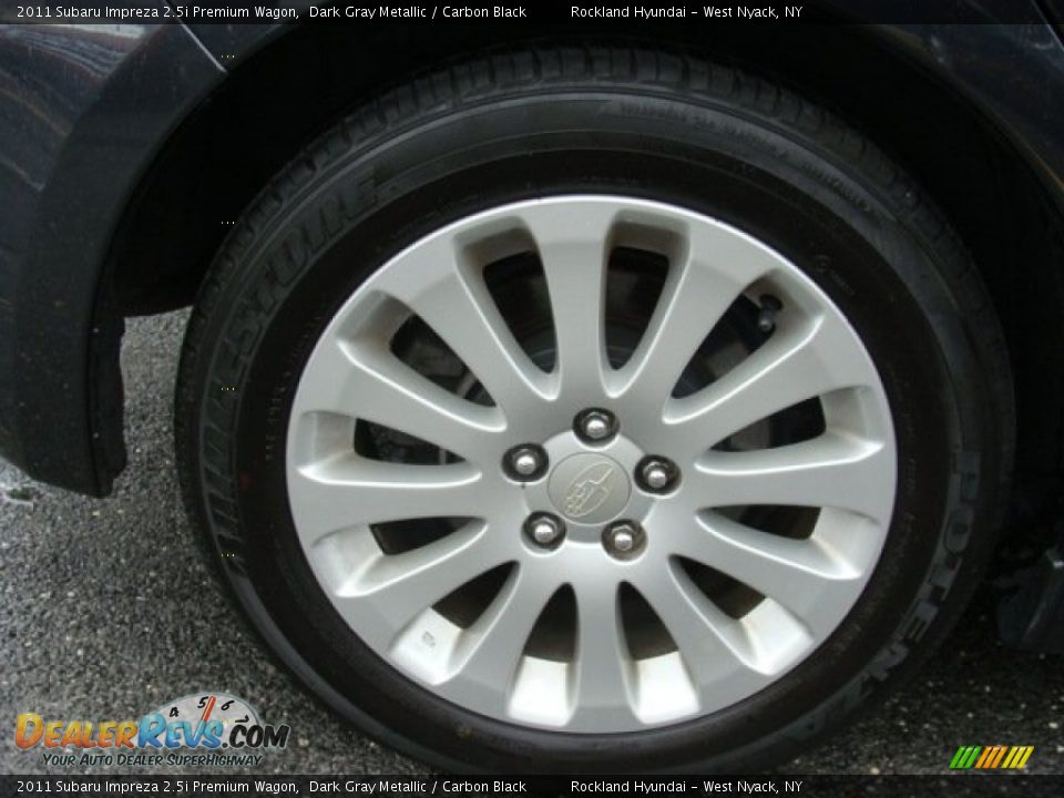 2011 Subaru Impreza 2.5i Premium Wagon Dark Gray Metallic / Carbon Black Photo #28