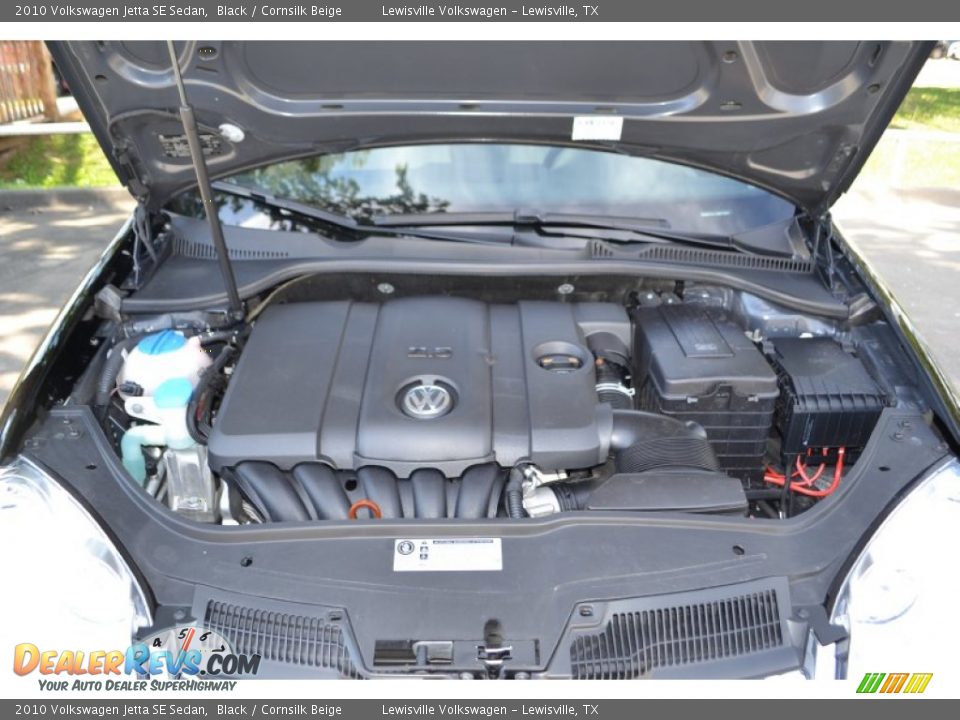2010 Volkswagen Jetta SE Sedan Black / Cornsilk Beige Photo #19