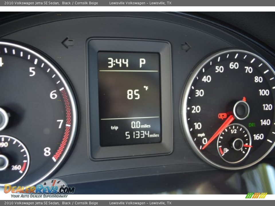 2010 Volkswagen Jetta SE Sedan Black / Cornsilk Beige Photo #22
