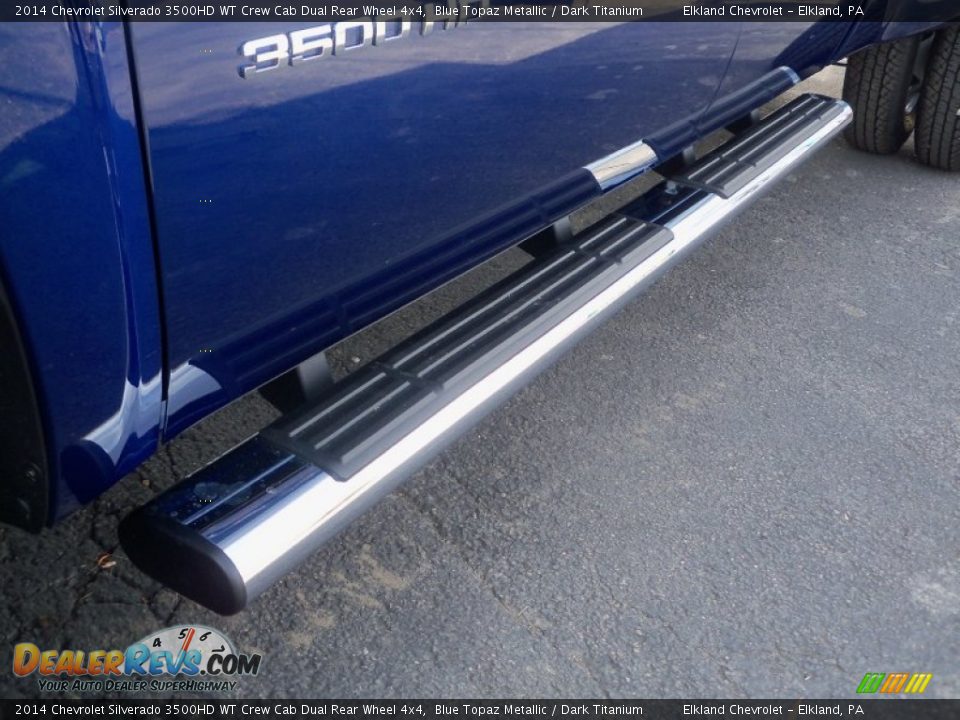 2014 Chevrolet Silverado 3500HD WT Crew Cab Dual Rear Wheel 4x4 Blue Topaz Metallic / Dark Titanium Photo #9