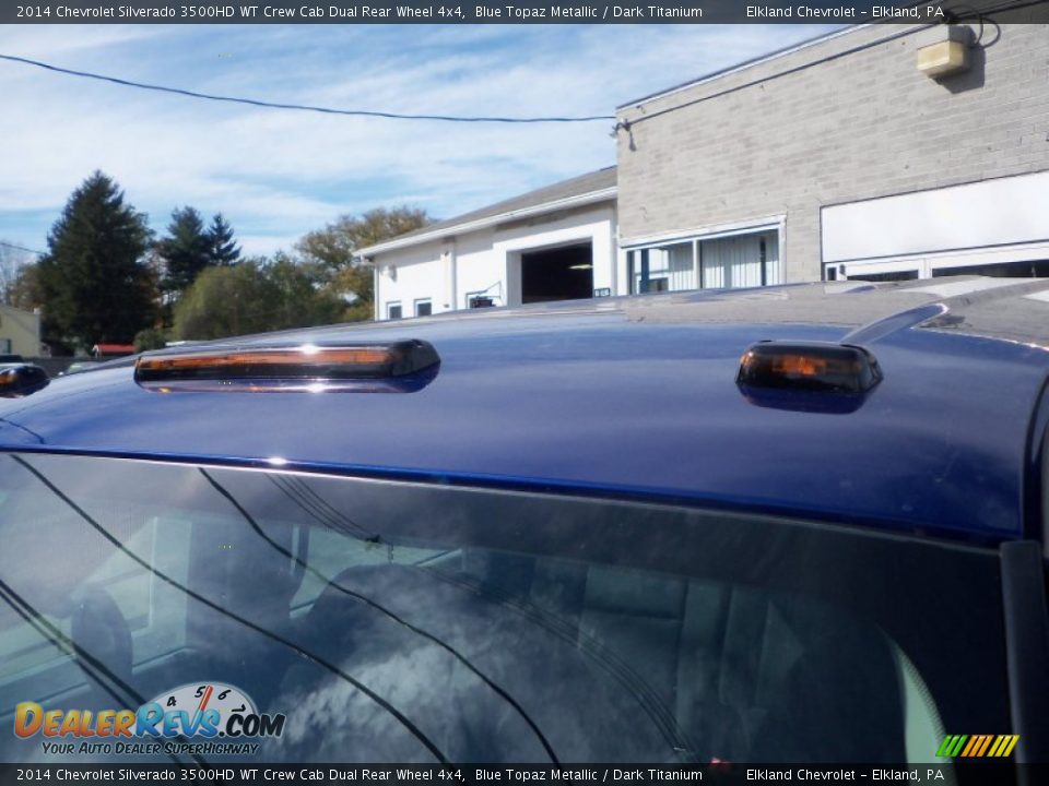 2014 Chevrolet Silverado 3500HD WT Crew Cab Dual Rear Wheel 4x4 Blue Topaz Metallic / Dark Titanium Photo #10