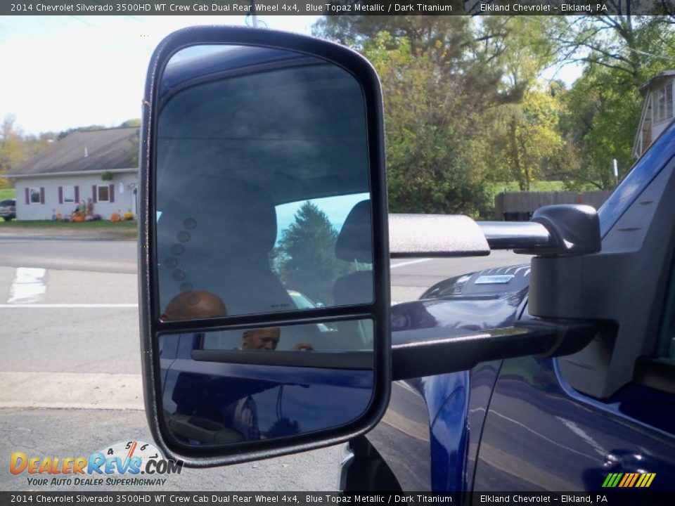 2014 Chevrolet Silverado 3500HD WT Crew Cab Dual Rear Wheel 4x4 Blue Topaz Metallic / Dark Titanium Photo #11