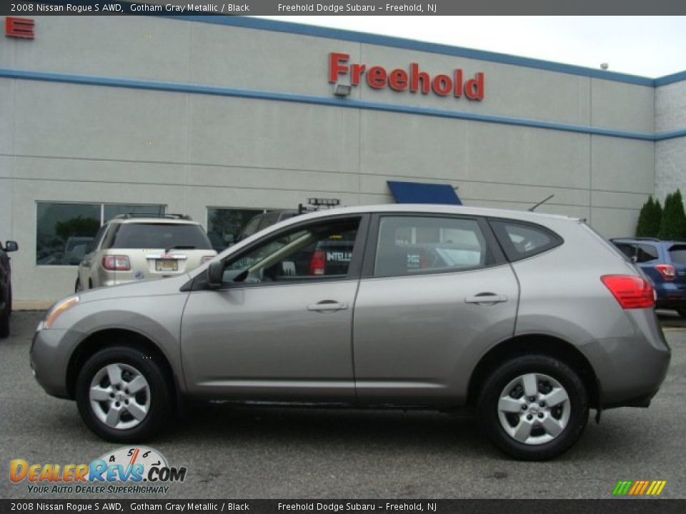 2008 Nissan Rogue S AWD Gotham Gray Metallic / Black Photo #3