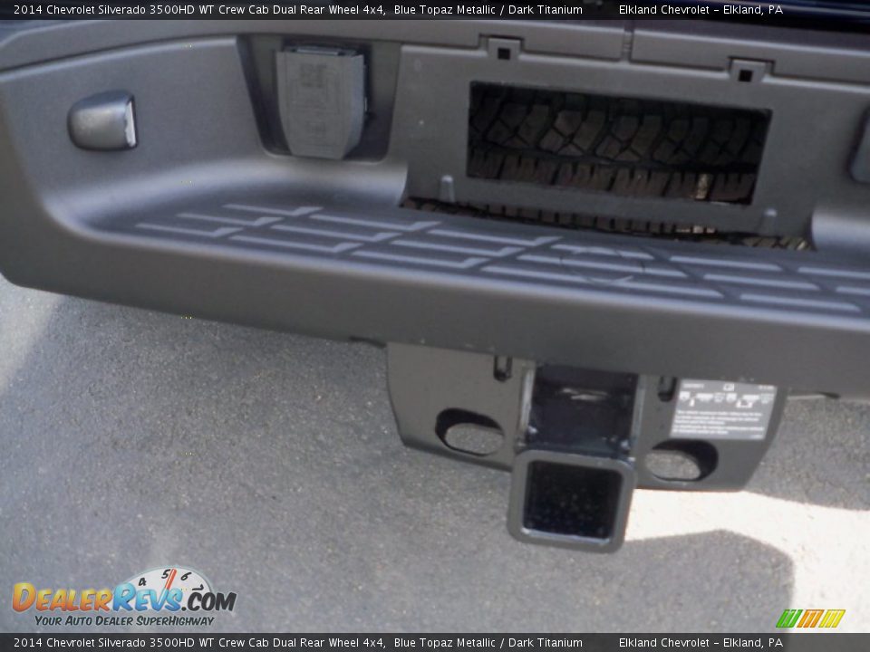 2014 Chevrolet Silverado 3500HD WT Crew Cab Dual Rear Wheel 4x4 Blue Topaz Metallic / Dark Titanium Photo #14