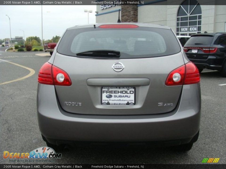 2008 Nissan Rogue S AWD Gotham Gray Metallic / Black Photo #5