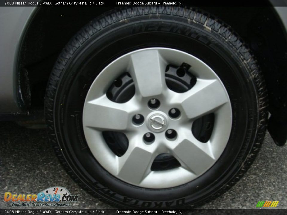 2008 Nissan Rogue S AWD Gotham Gray Metallic / Black Photo #6