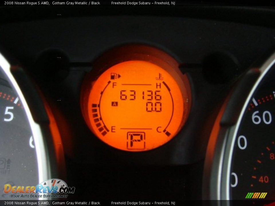 2008 Nissan Rogue S AWD Gotham Gray Metallic / Black Photo #12