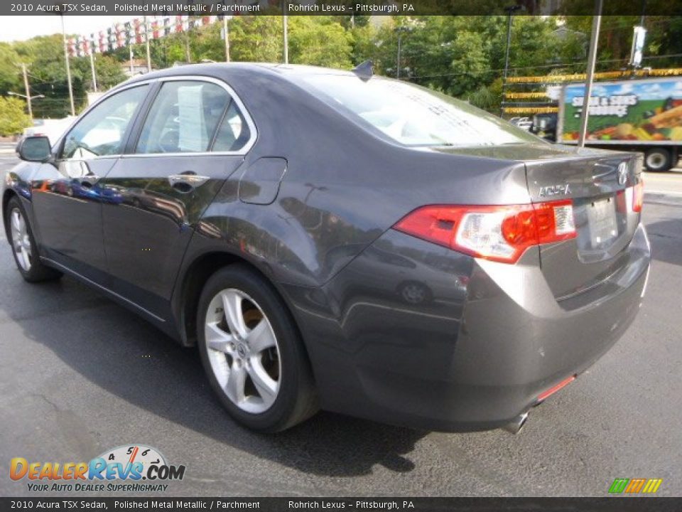 2010 Acura TSX Sedan Polished Metal Metallic / Parchment Photo #2