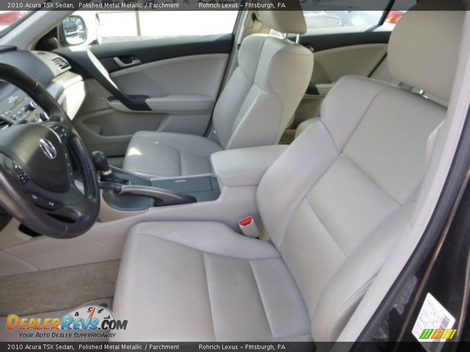 2010 Acura TSX Sedan Polished Metal Metallic / Parchment Photo #4