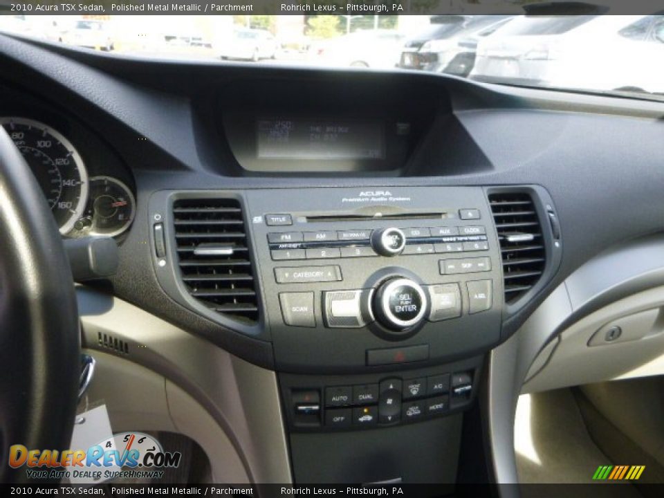 2010 Acura TSX Sedan Polished Metal Metallic / Parchment Photo #8
