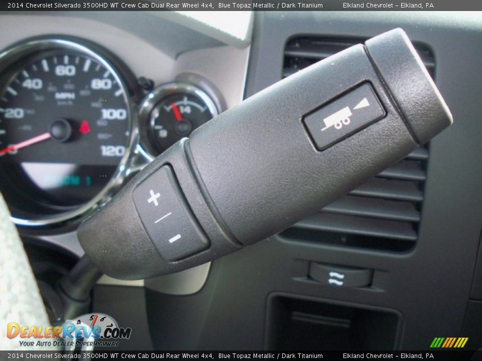 2014 Chevrolet Silverado 3500HD WT Crew Cab Dual Rear Wheel 4x4 Blue Topaz Metallic / Dark Titanium Photo #31
