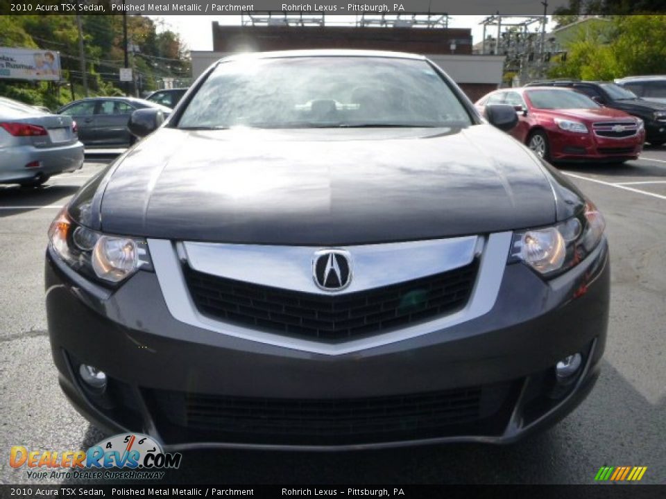 2010 Acura TSX Sedan Polished Metal Metallic / Parchment Photo #11