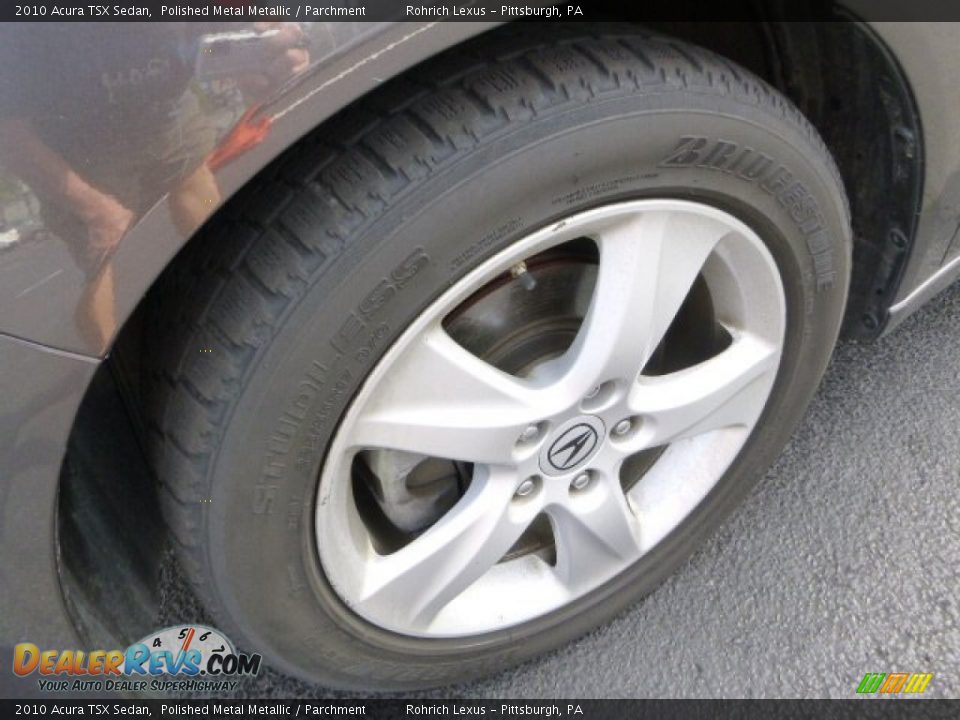 2010 Acura TSX Sedan Polished Metal Metallic / Parchment Photo #13