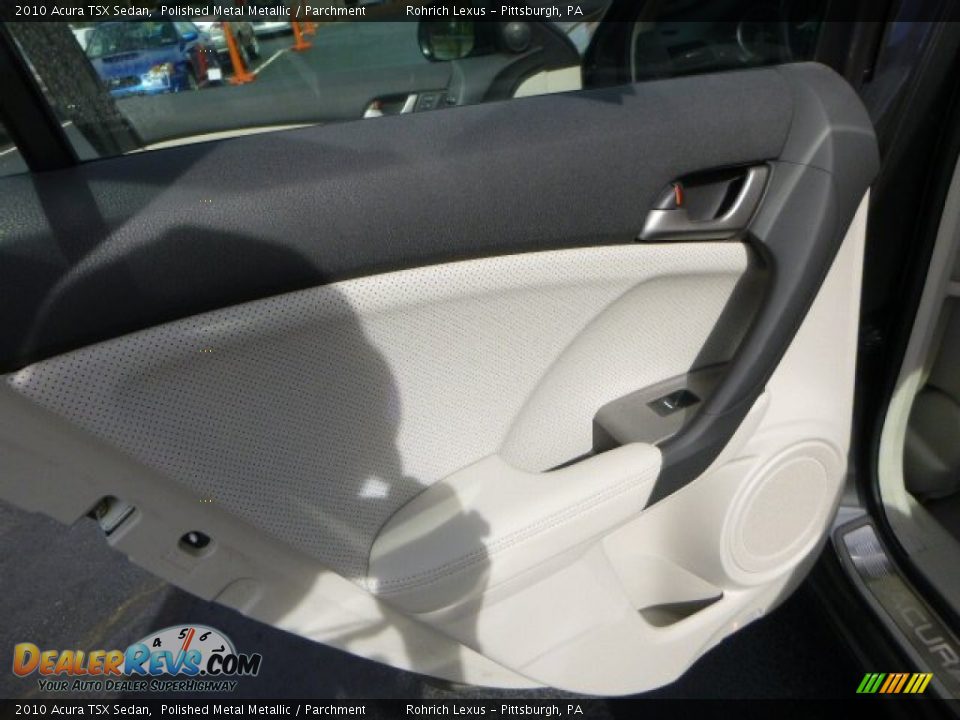 2010 Acura TSX Sedan Polished Metal Metallic / Parchment Photo #14