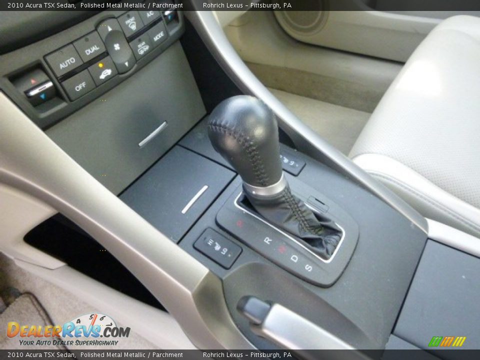 2010 Acura TSX Sedan Polished Metal Metallic / Parchment Photo #17