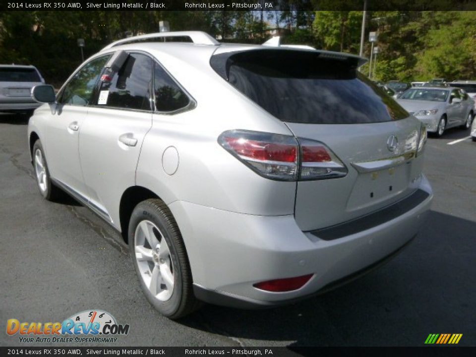 2014 Lexus RX 350 AWD Silver Lining Metallic / Black Photo #2