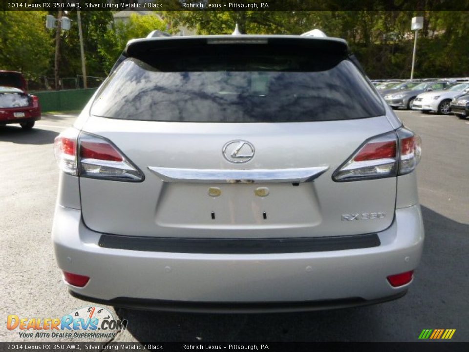 2014 Lexus RX 350 AWD Silver Lining Metallic / Black Photo #3