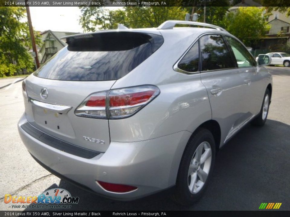 2014 Lexus RX 350 AWD Silver Lining Metallic / Black Photo #4
