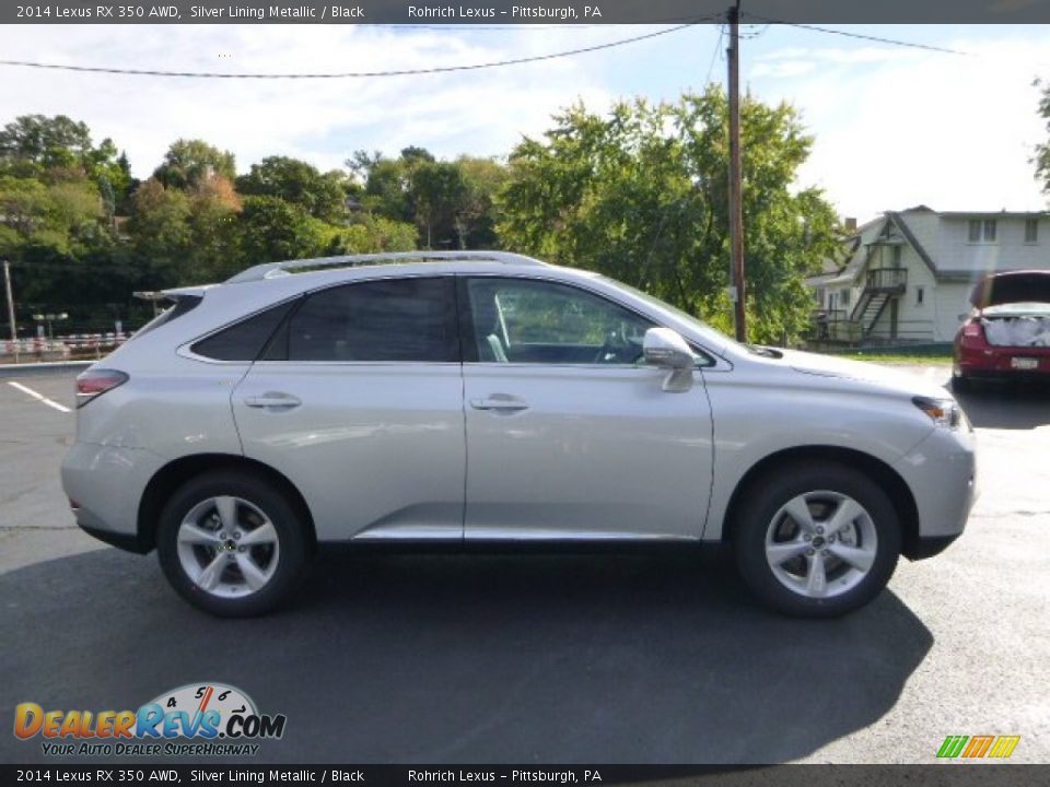 2014 Lexus RX 350 AWD Silver Lining Metallic / Black Photo #5