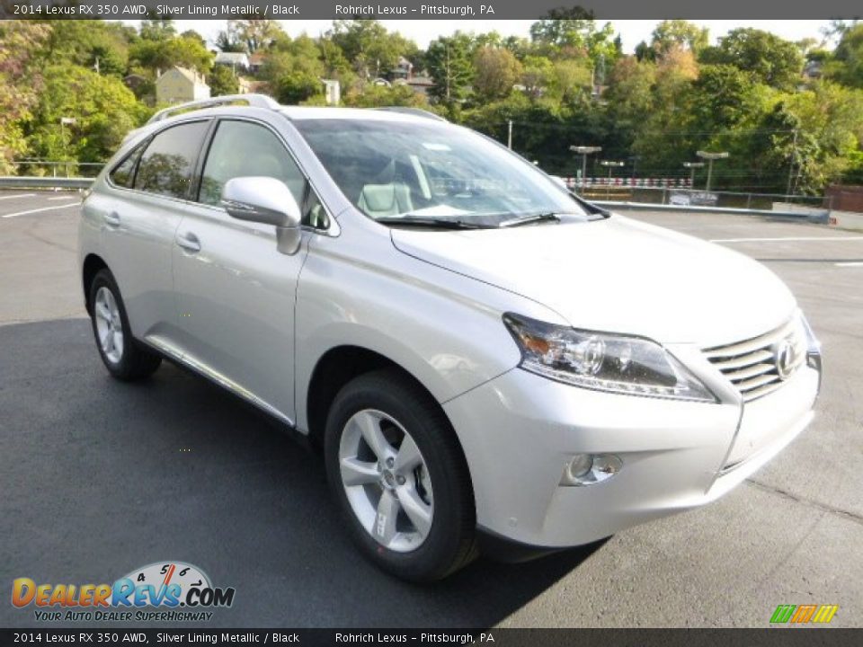 2014 Lexus RX 350 AWD Silver Lining Metallic / Black Photo #6