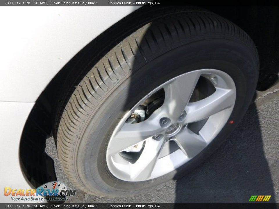 2014 Lexus RX 350 AWD Silver Lining Metallic / Black Photo #9