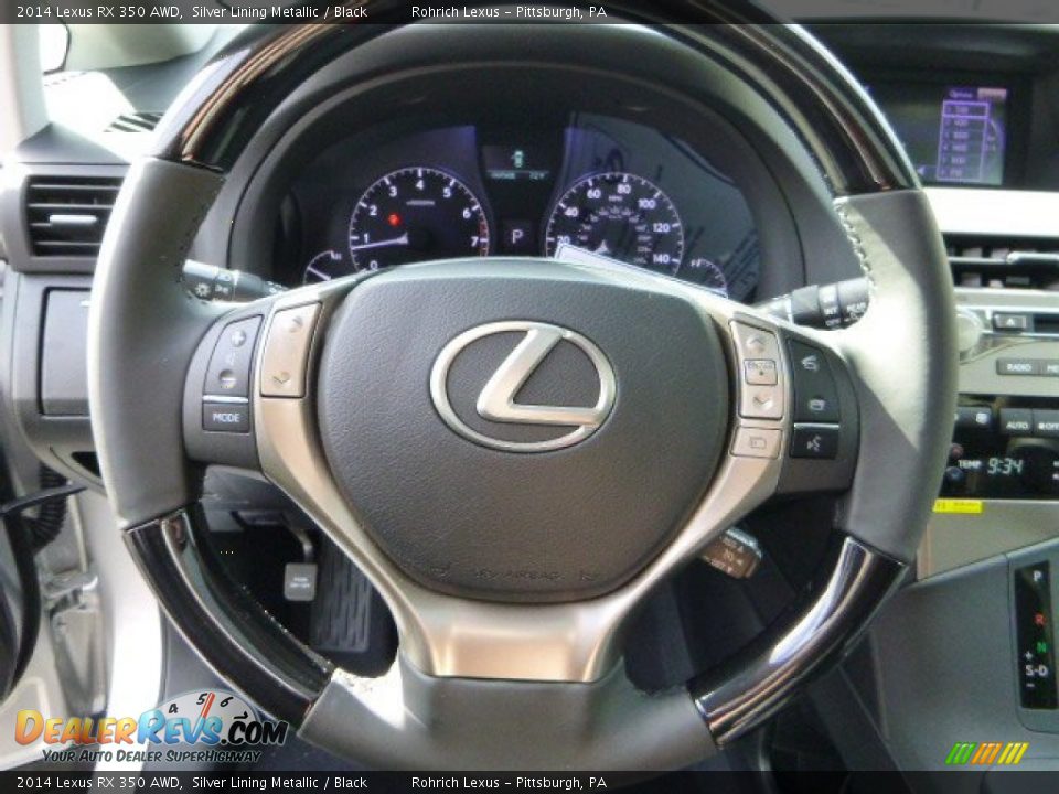 2014 Lexus RX 350 AWD Silver Lining Metallic / Black Photo #16