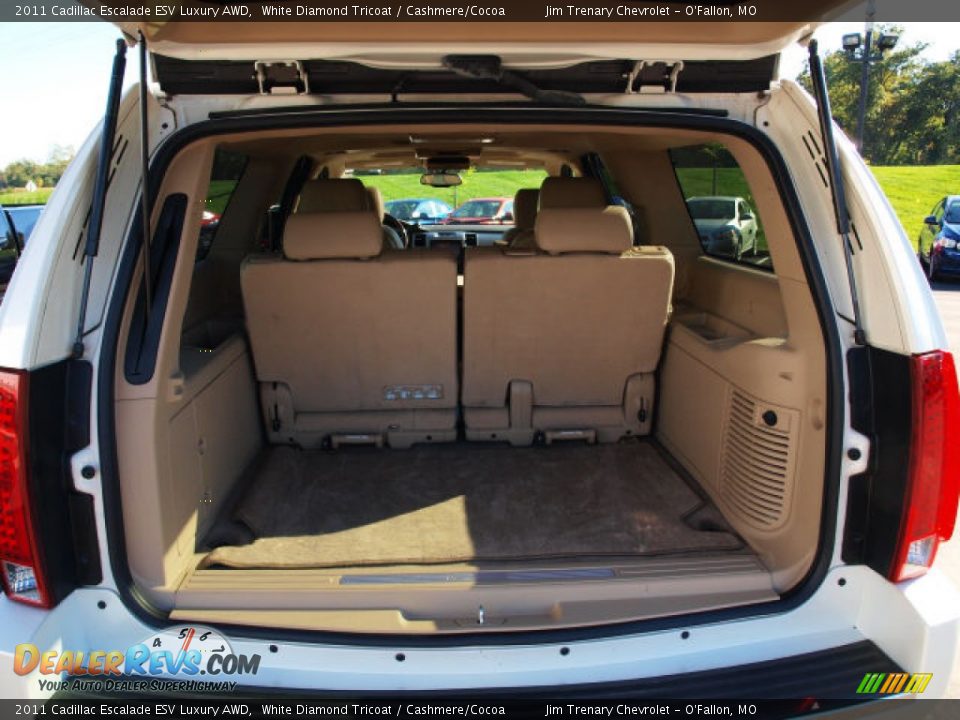2011 Cadillac Escalade ESV Luxury AWD White Diamond Tricoat / Cashmere/Cocoa Photo #5