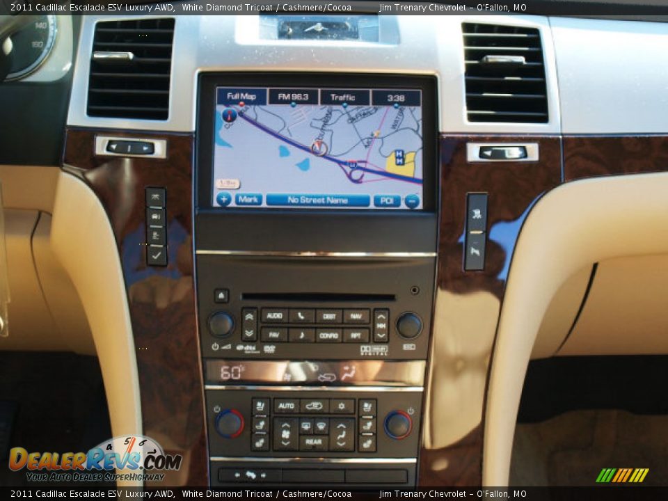 2011 Cadillac Escalade ESV Luxury AWD White Diamond Tricoat / Cashmere/Cocoa Photo #11